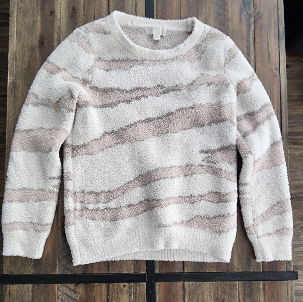 Barefoot Dreams animal print sweater